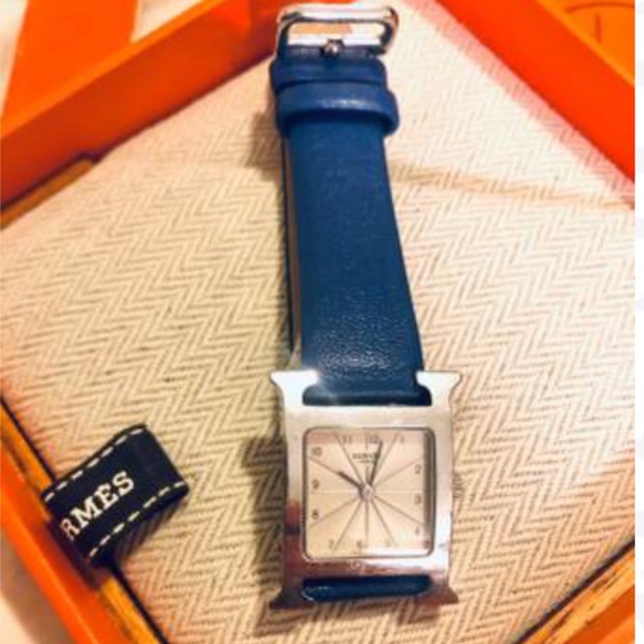 Accessories - 2001 Ladies Hermes HH1 210 21mm Stainless Steel Watch